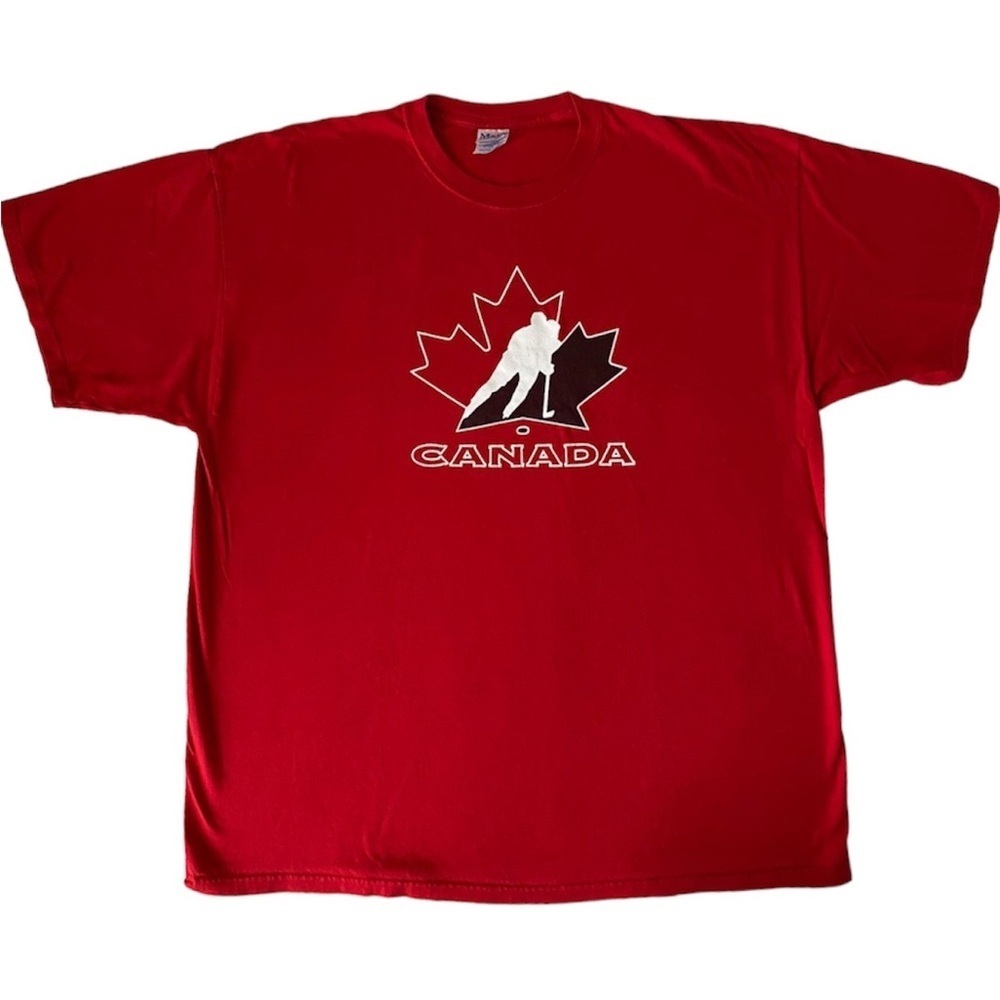 WORLD U-17 HOCKEY CHALLENGE 2009 CANADA Red Logo T Shirt in XXL